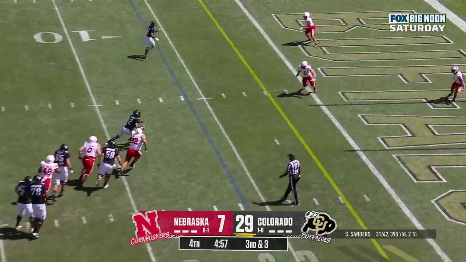 Shedeur Sanders STORMS past Nebraska's defense