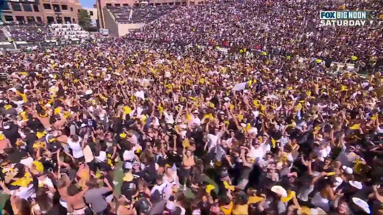 Colorado Fans RUSH Folsom Field!